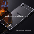Newest mobile phone electroplate metal bumper frame mirror phone cover case for infinix x551